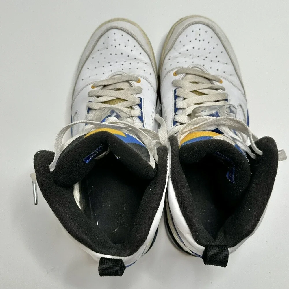 Nike Air Jordan‎ Sixty plus 60+ Laney Size 10.5 Mens Shoes White Blue Yellow